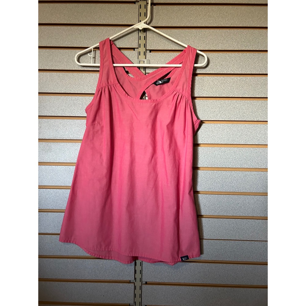 The North Face Womens Pink Crisscross Back Tank Top Size Small S/P Sleeveless